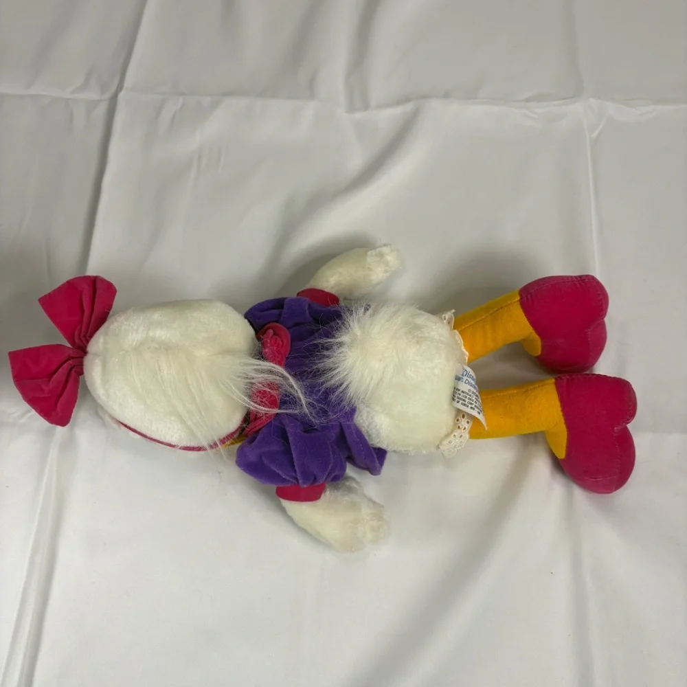 Vtg Daisy Duck Walt Disney World Stuffed Plush Animal Toy Disneyland Parks 1990s - Picture 4 of 9